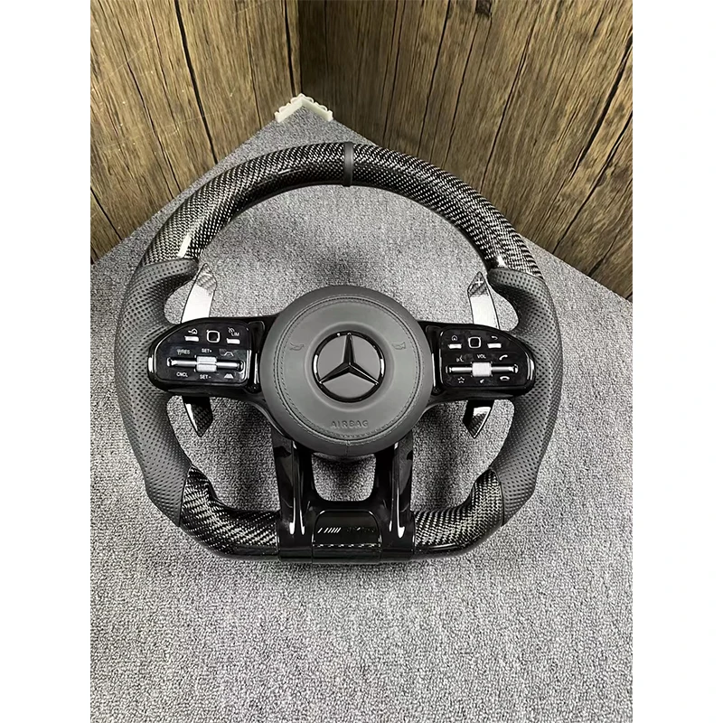 Кожаное рулевое колесо под заказ для Mercedes-Benz AMG c63 S300 S320 S500 G500 G55 G350 W222 W221 W205 W204 E200 e63
