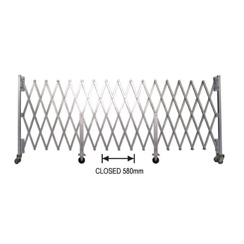 1600 High Factory Supply Retractable Safety Barriers Fence Aluminum Sliding Gate