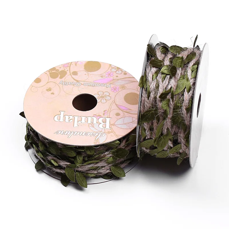 High Quality DIY Lovely Home Decoration Leaf Waxed Line Decorative Rope Hemp Rope