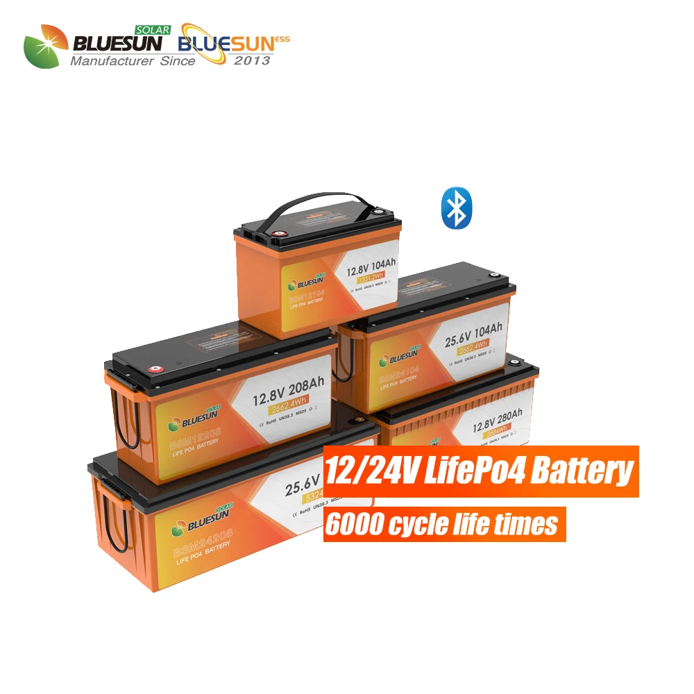 12V Lithium Ion Battery by Bluesun for Portable Power Stations Deep Cycle Lithium Battery for Outdoor  and Backup Power Use
