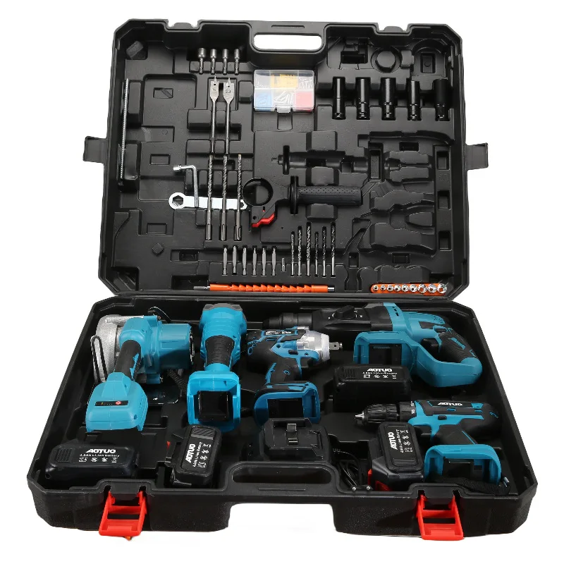 21v The Best Lithium Battery Cordless Electric Drill Power Drilling Machines Brushless Drill Tools Combo Set