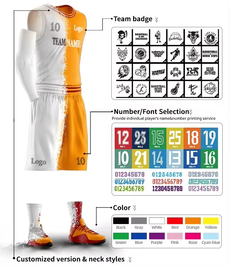 LUSON Custom Logo Sample Basketball Jersey Fashion Famous Custom Basketball Player Jersey For Man