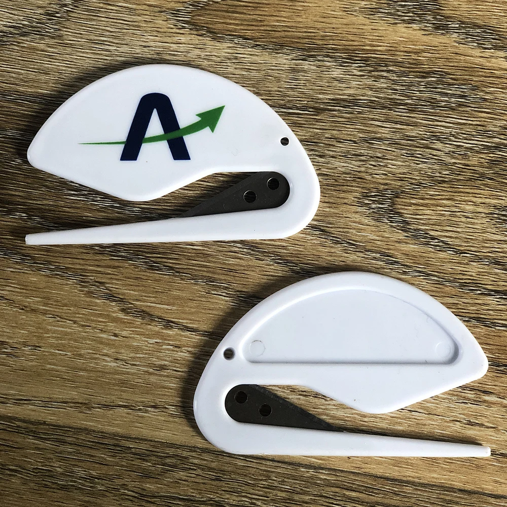 
PTLO-005 plastic Promotional LOGO customized letter opener 