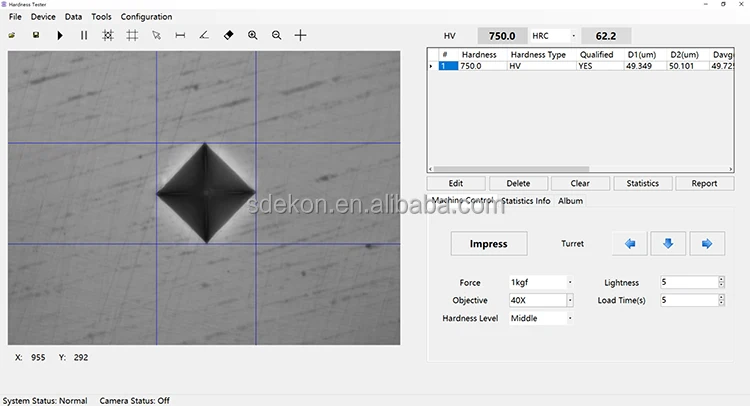 SDEKON HVS-30MDX-MA Computer Control Automatic Turret Vickers Hardness Tester