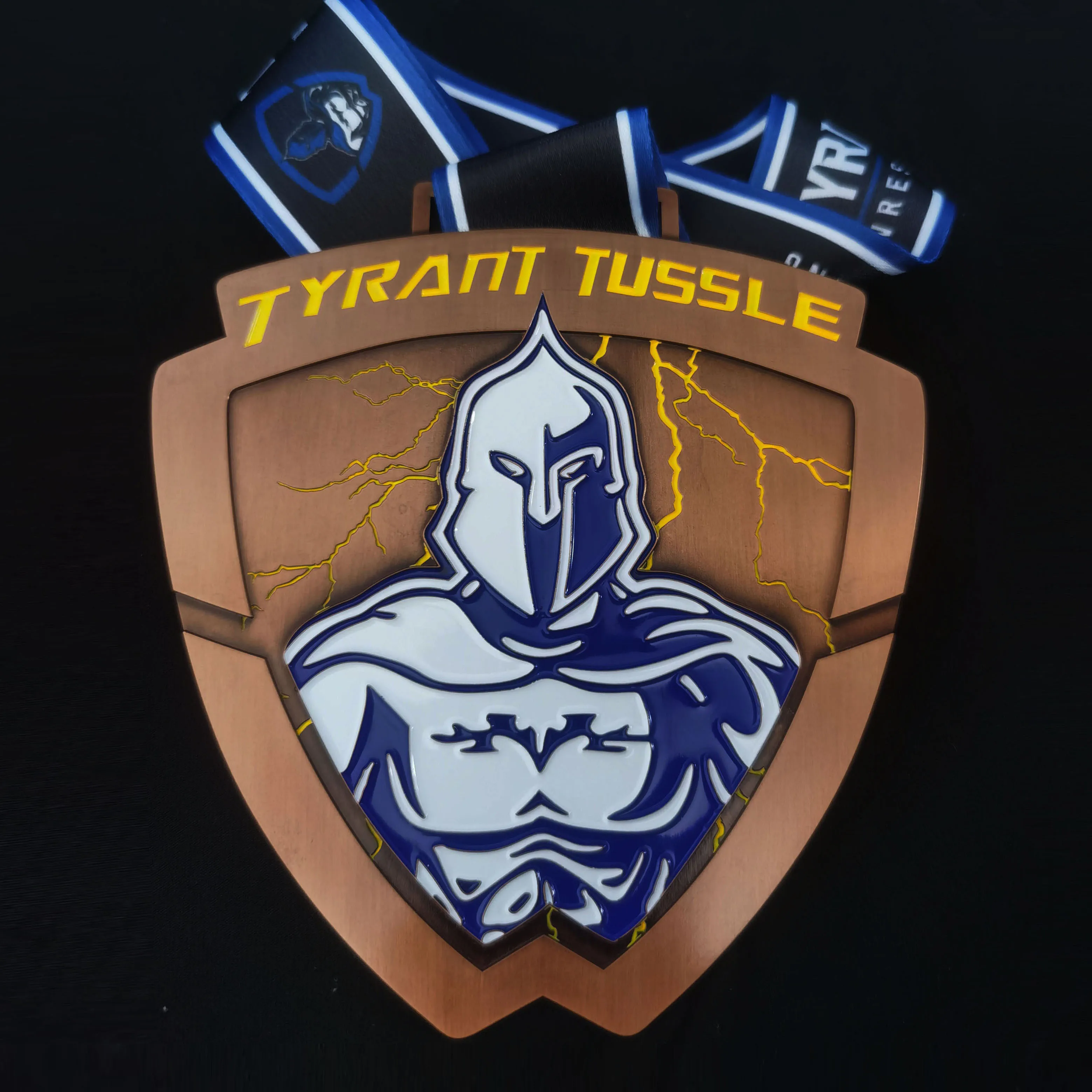 Wholesale customizes golden wrestling medals judo karate metal awards sport custom race catholic basketball medals