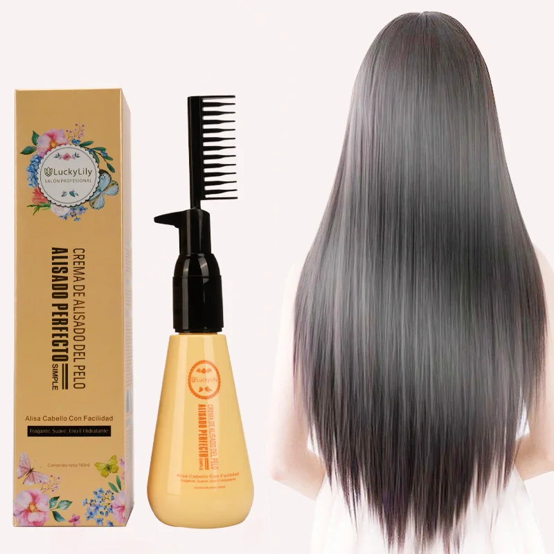 China Manufacturer Best Hair Straightening Cream With Comb Private Label Natural Hair Straightening Hair Relaxer Cream