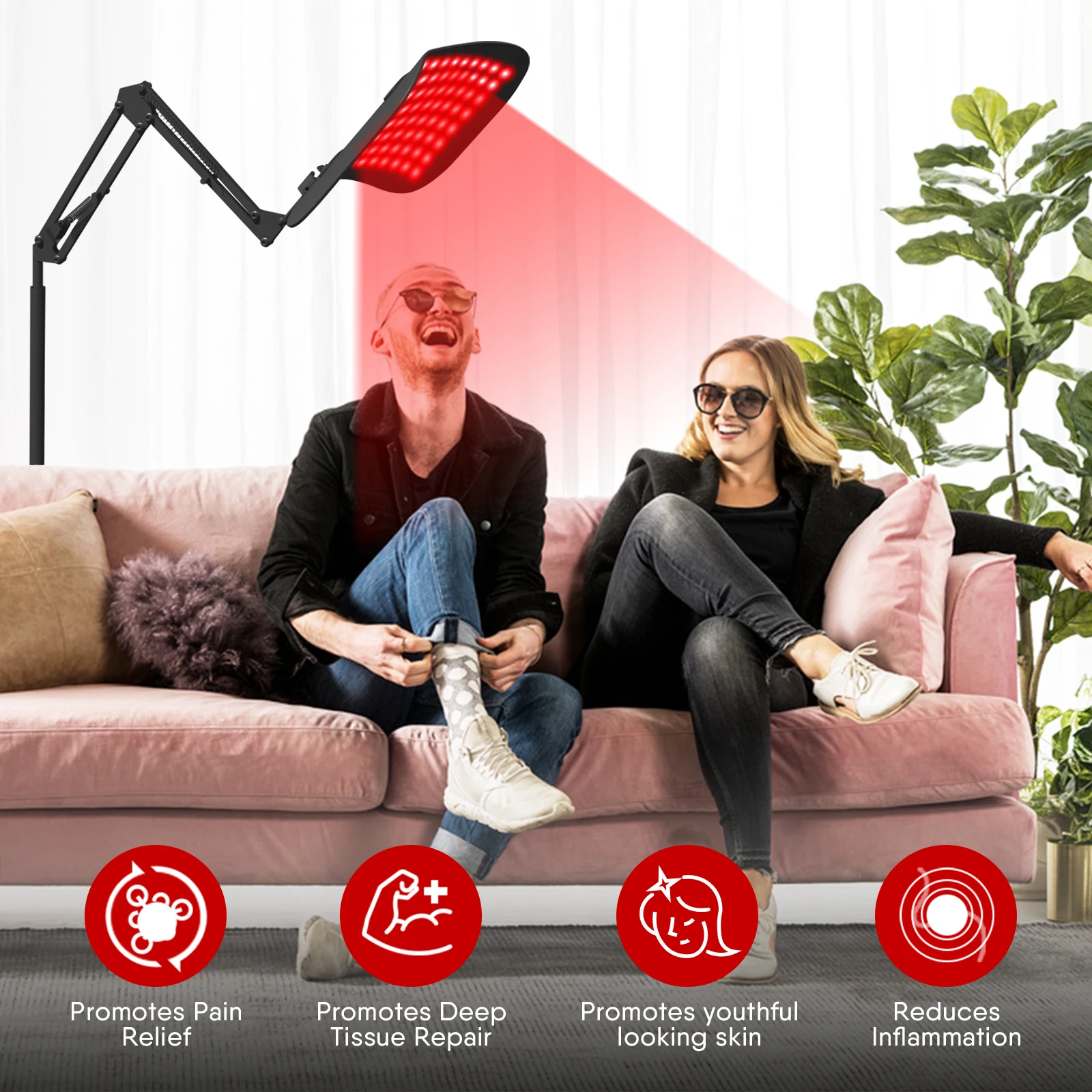 Терапия красным светом для тела красная инфракрасная световая терапевтическая панель с подставкой 660 нм и 850 Нм инфракрасное Световое Устройство