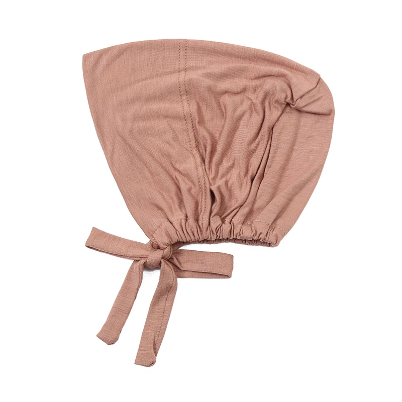 JINGMI Wholesale custom high quality head turban bonnet women muslim cotton turban cap muslim hijab hats for women ladies