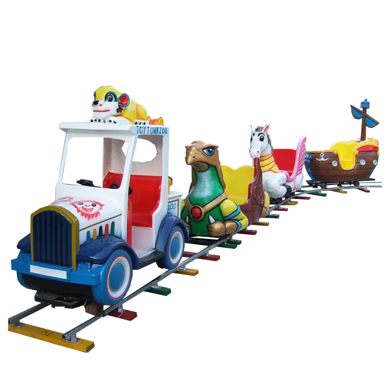 Outdoor playground equipment mini track kids train electric train set for adults train electric