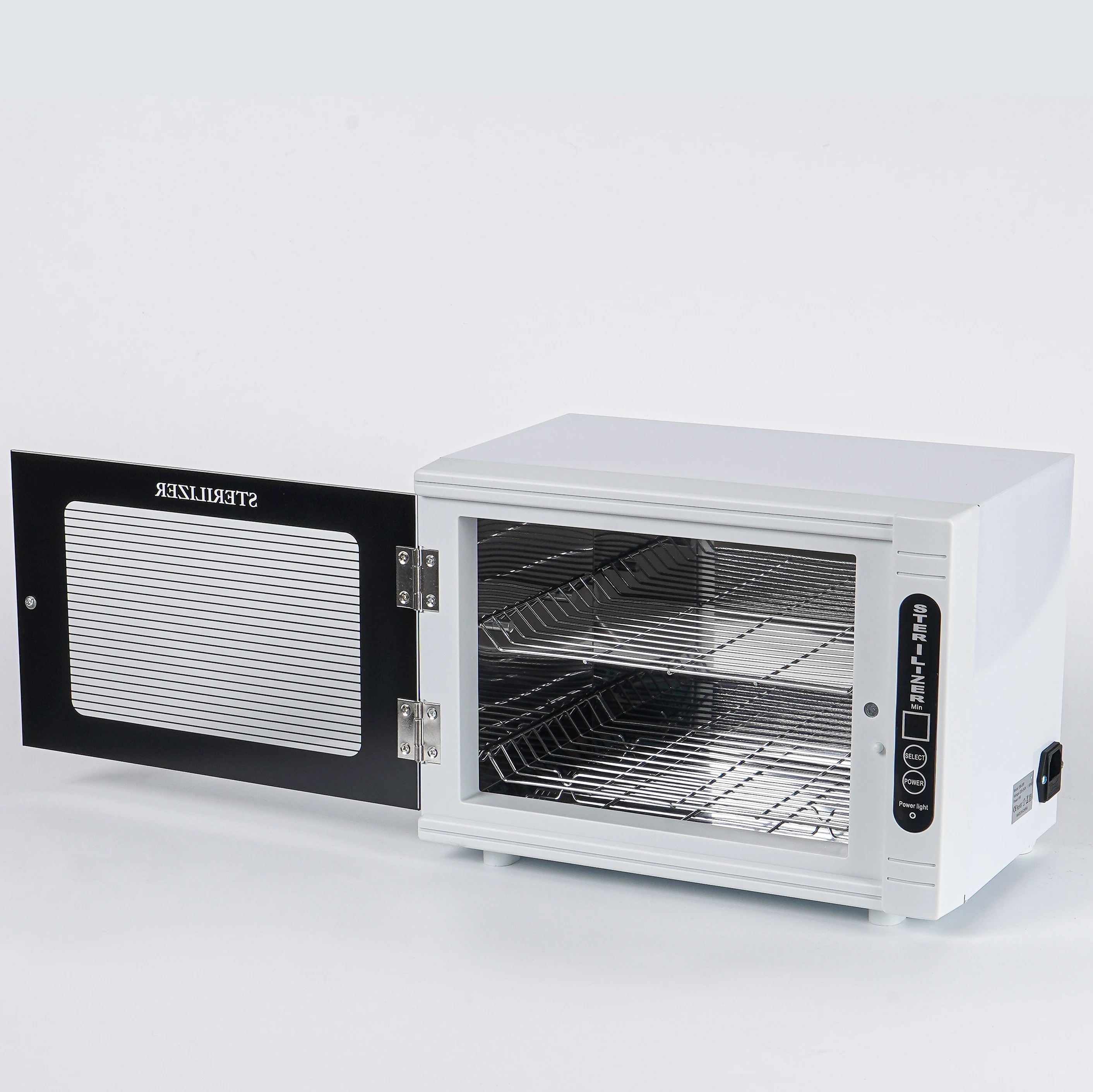 Stainless Steel Beauty Salon Disinfection Cabinet Tool Sterilizer & Storage Box for Personal Care & Instruments