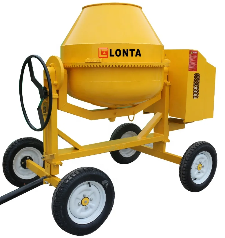 Deft design concrete mixer machine with lifting hopper and diesel cement mixers