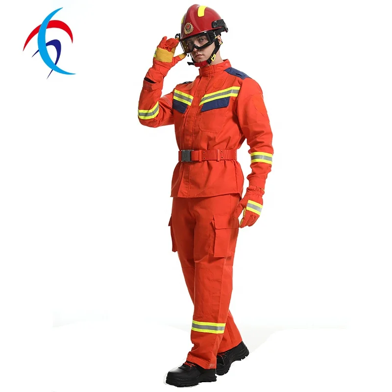 New Factory Design Personal Protection Equipment Fire Fighting Clothing for Fireman Rescue Frost Fire Fighting
