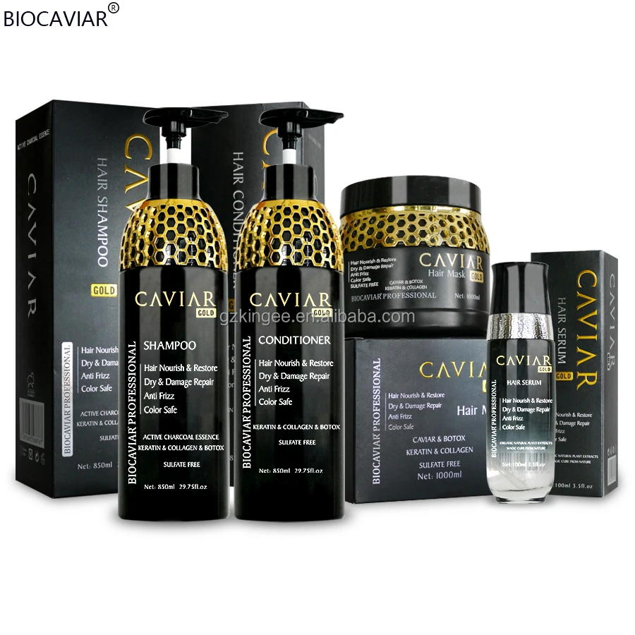 2022 New Formula Deep Clean Black Cream Gold Biocaviar Hair Shampoo Rich  Keratin Protein for Oil Control Anti Dandruff