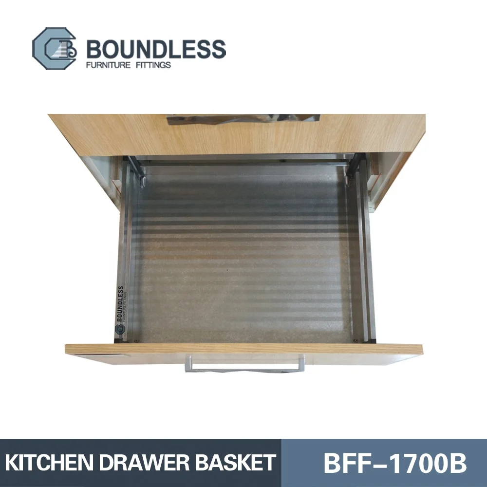 Kitchen cabinet Stainless Steel Pull-out basket Storage basket Organizer Kitchen fittings