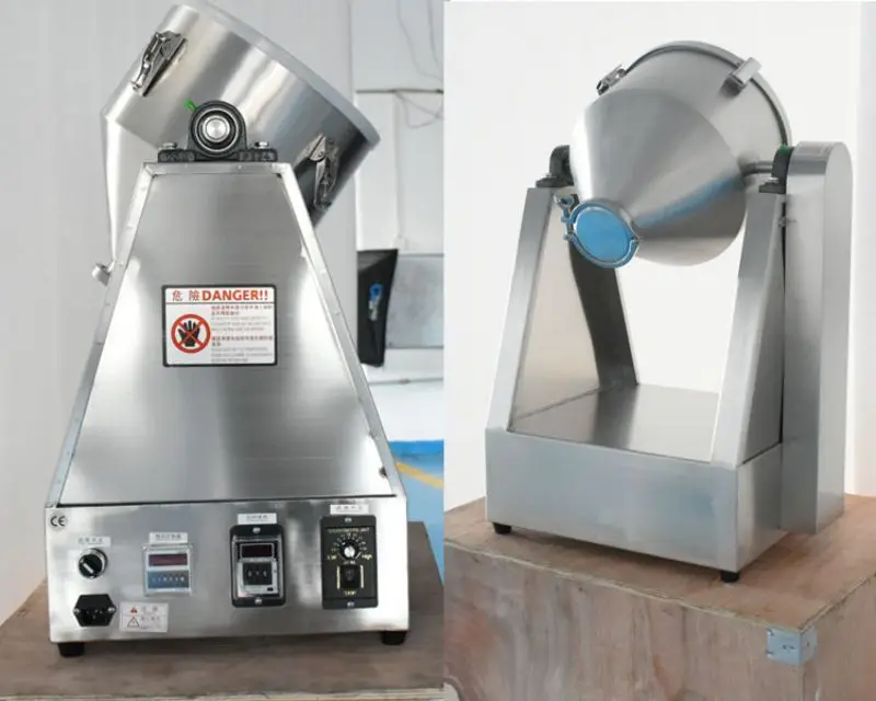 Laboratory type conical Mixing machine for spice additive mixer Chemical stainless steel powder mixing machine Lab powder mixer