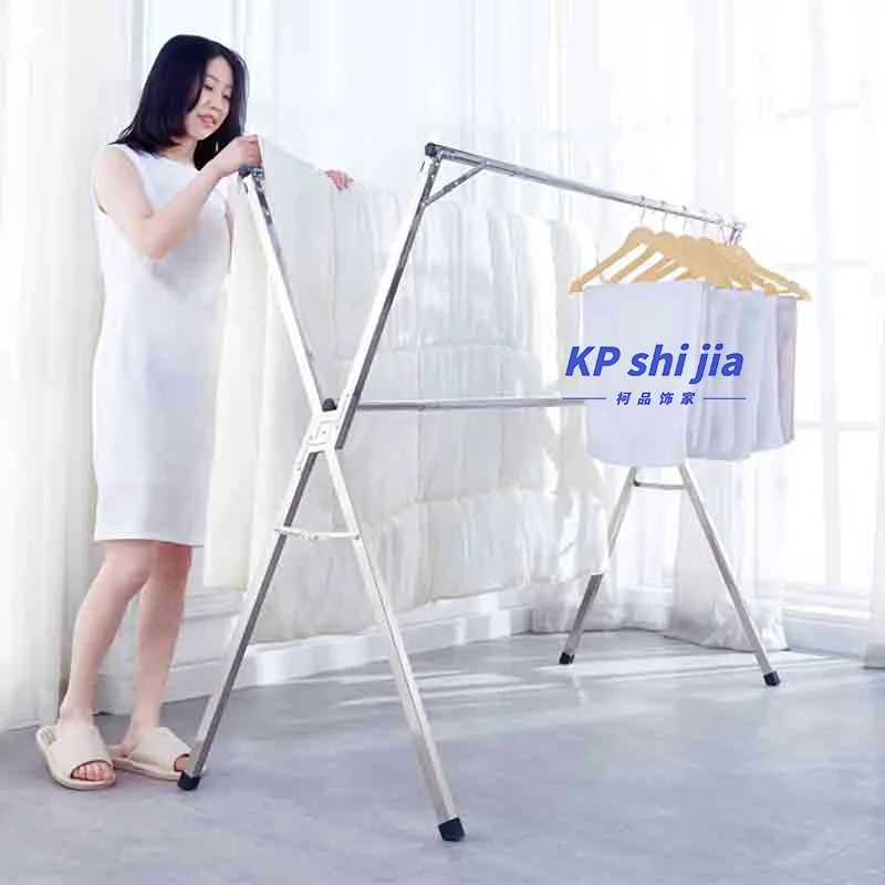 
Stainless Steel Clothes Drying Rack Hanger Stand For Boutique Display 