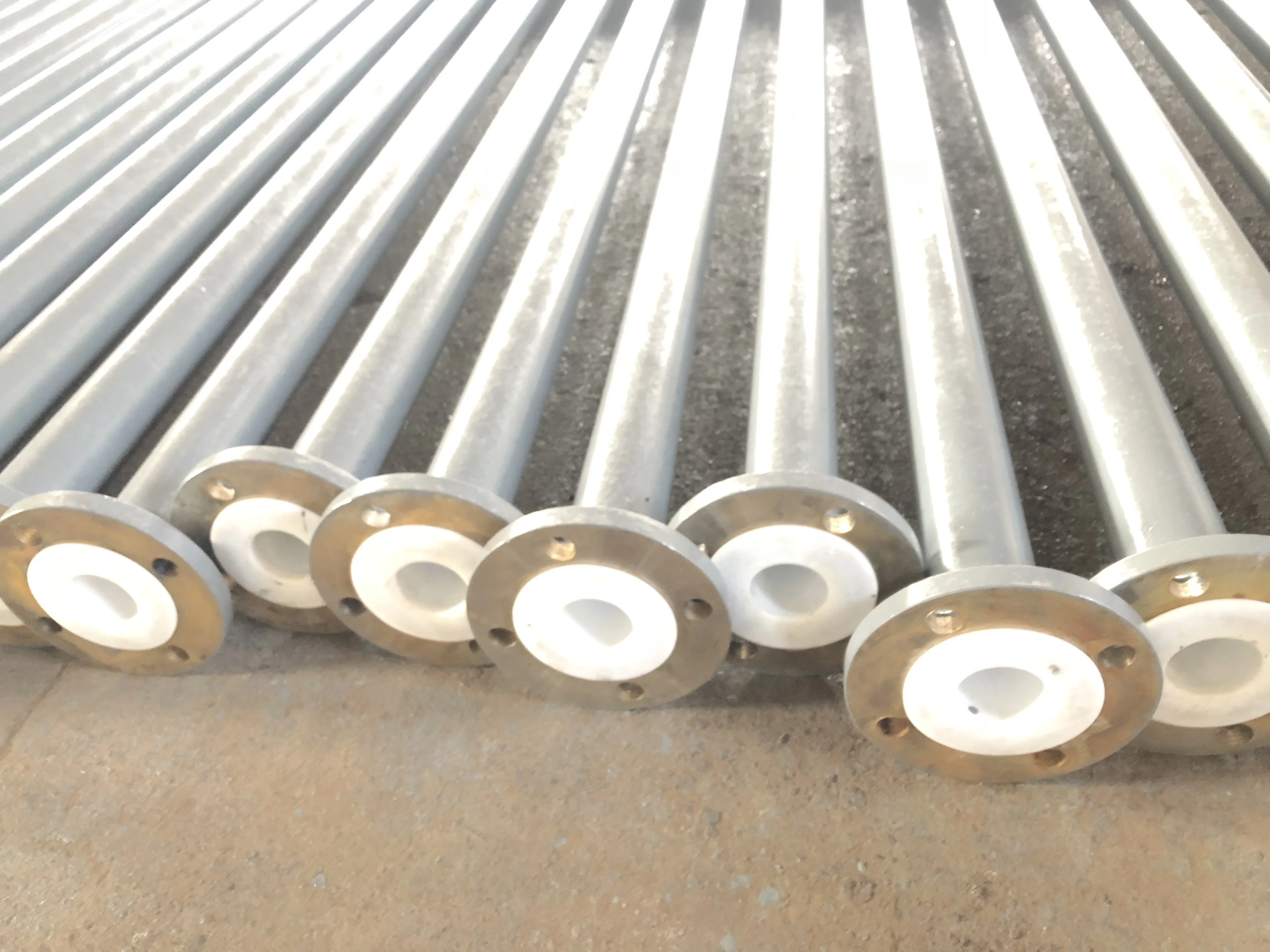 High quality PTFE Lined carbon pipe with flange connection