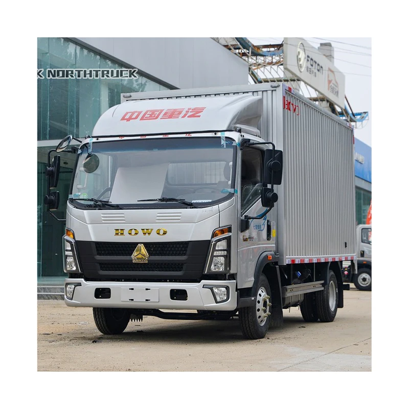 Sinotruk HOWO 4X2 Diesel Truck Van Cargo Truck for sale