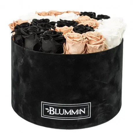 New round boxes 2022 rose boxes flower packaging gift suede tube hat boxes for flowers luxury