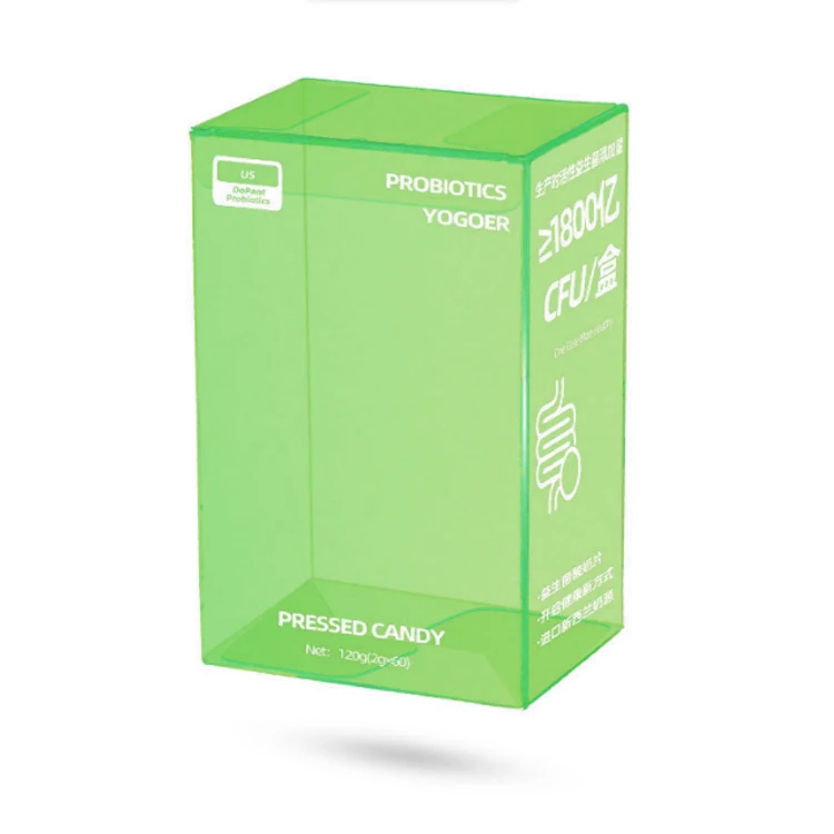 Custom Clear PVC Box Transparent Dessert Plastic Candy Box for Party Chocolate Chip Packing