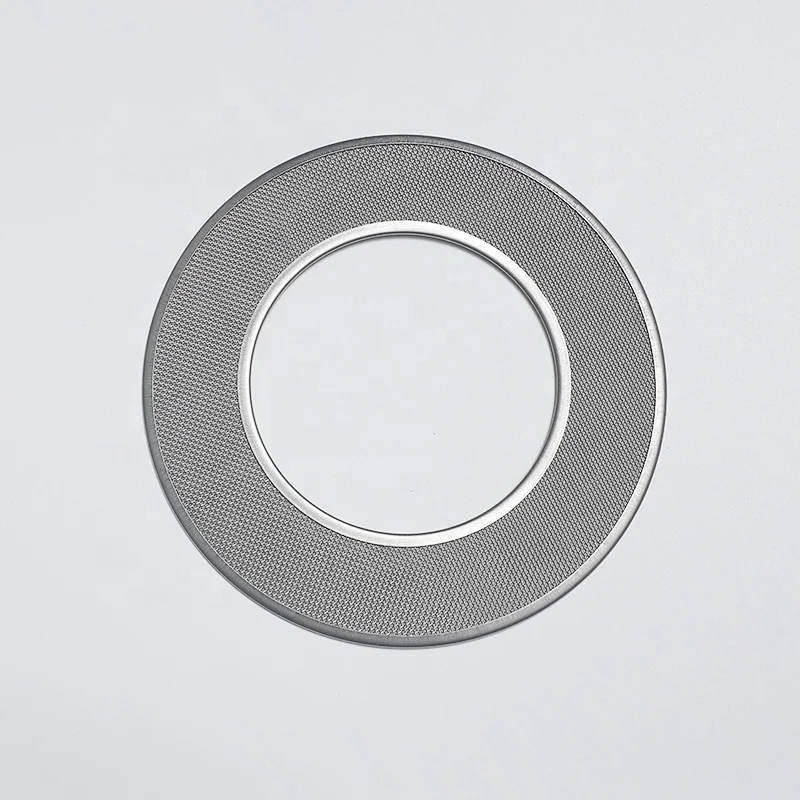 Stainless Steel Porous Metal Mesh Filter Square Hole Filter Discs Multilayer Woven Metal Filter Mesh with Aluminum Edge