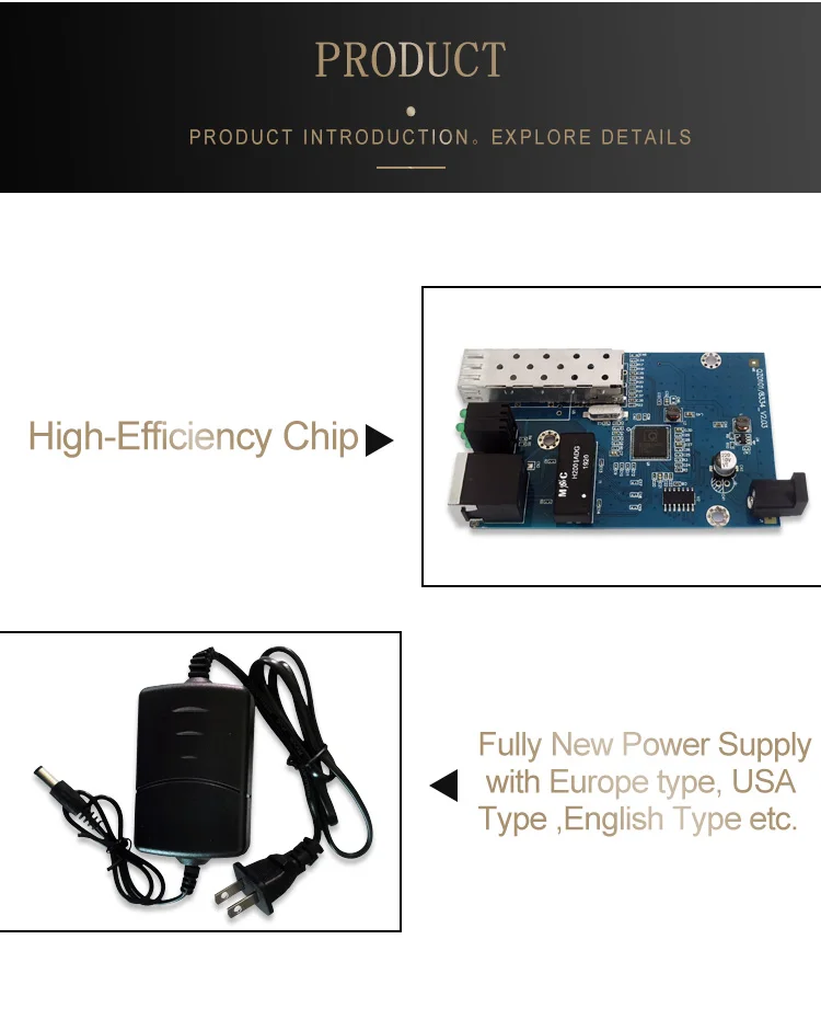 Promotion 1000M SFP Media Converter 20KM Single-mode or MultimodeSFP optical  media converter  SFP fiber optical media converter