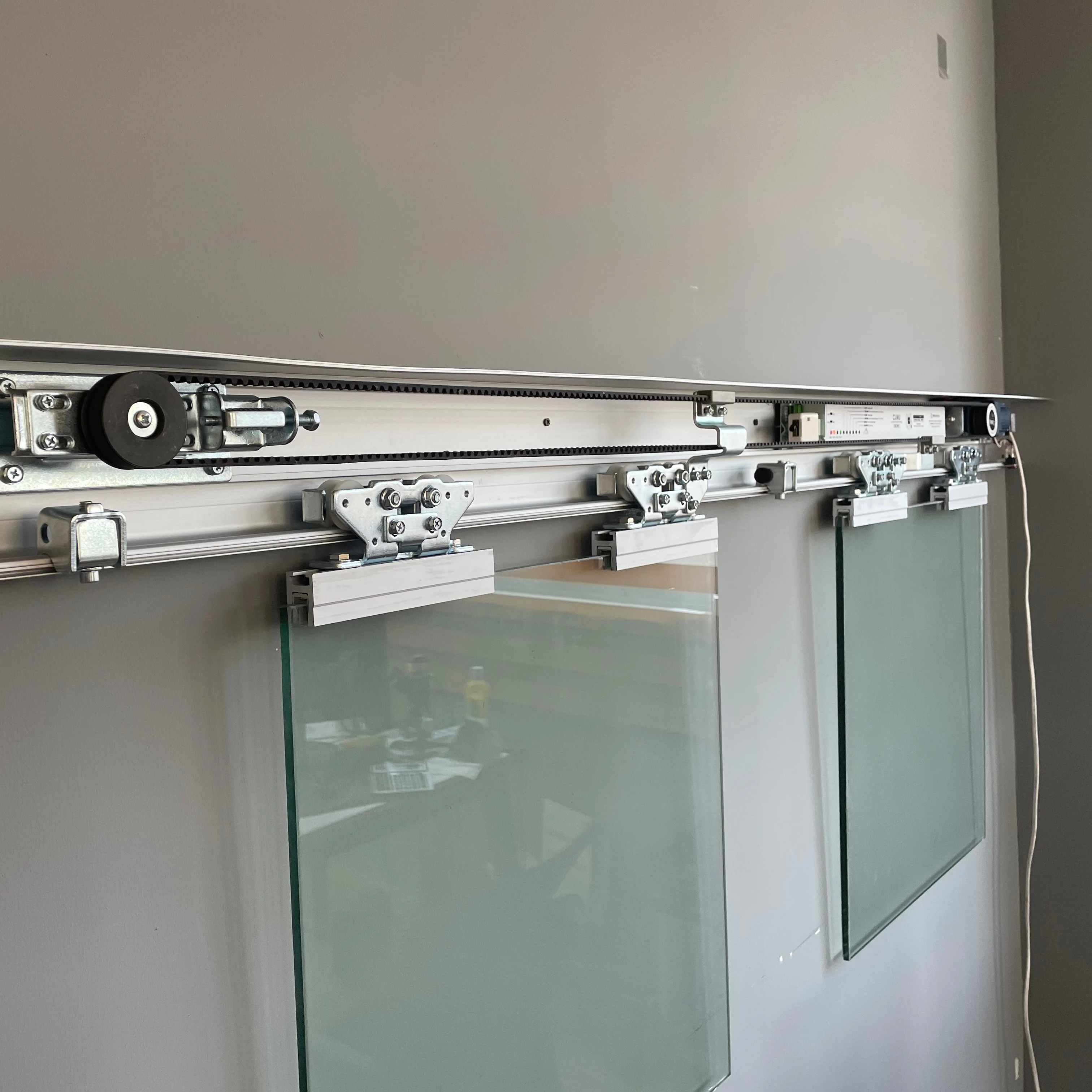 Sliding Mechanism Home Automation DC Brushless Motor Automatic Glass Sliding Door Opener