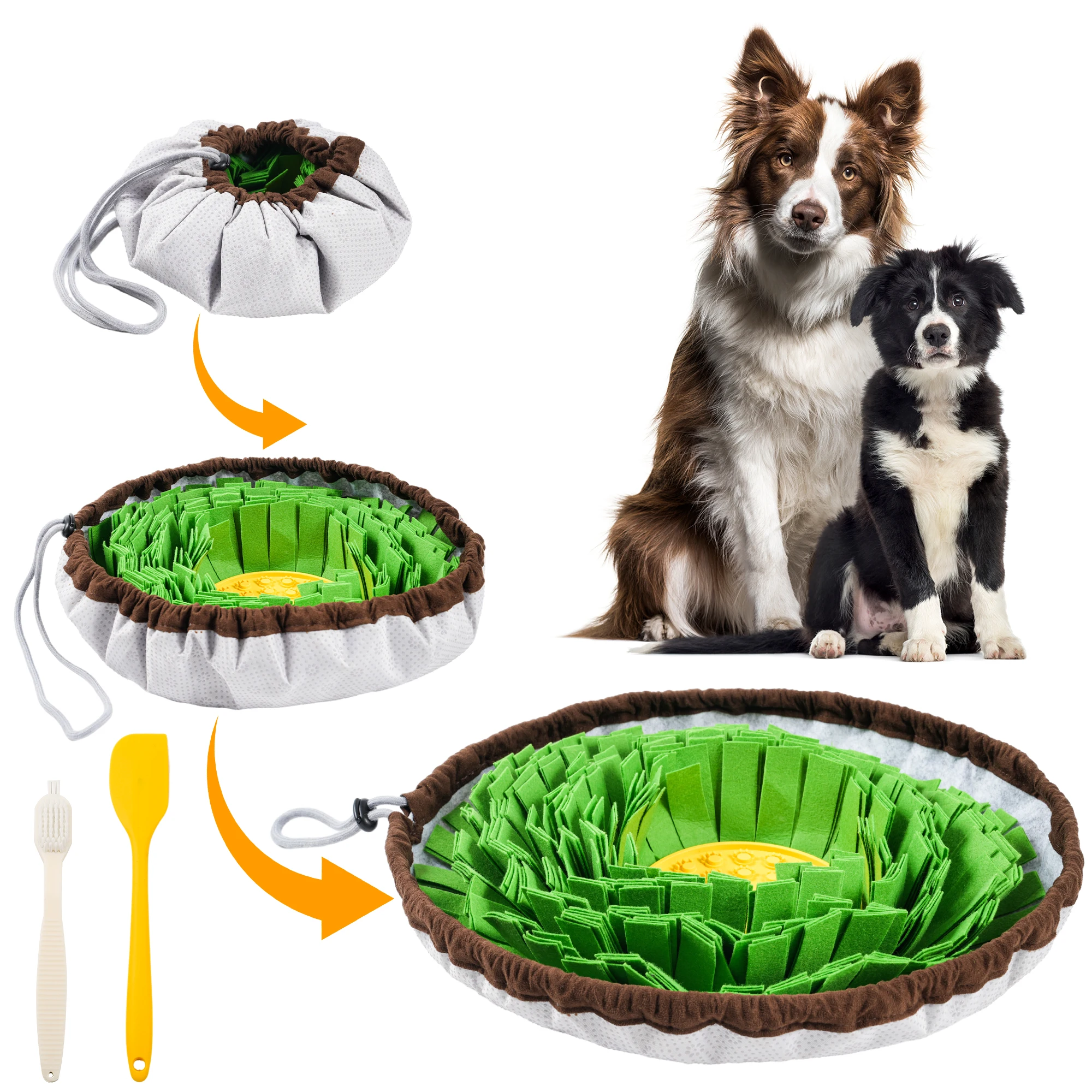 High Quality Nose work training Stress release Snuffle Mat Pet Dog IQ Training Snuffle Mat Toy Slow Eat Bowl