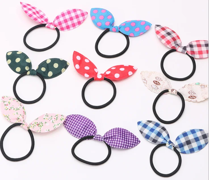 Лидер продаж, Заводская поставка, резинка для волос с кроличьими ушами