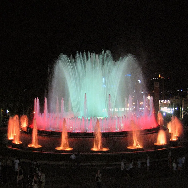 Finn Forest 2020 good quality ss304 material lighted colorful dancing music water fountain