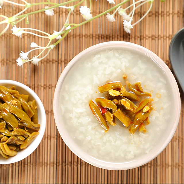 Szechuan маринованная зеленая фасоль консервированная коровья горошина со вкусом перца из ротанга соленые огурцы для лапши или отжима