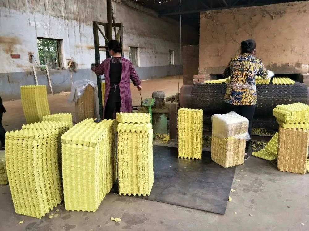 Small manual paper pulp moulding egg tray making machine for egg dish