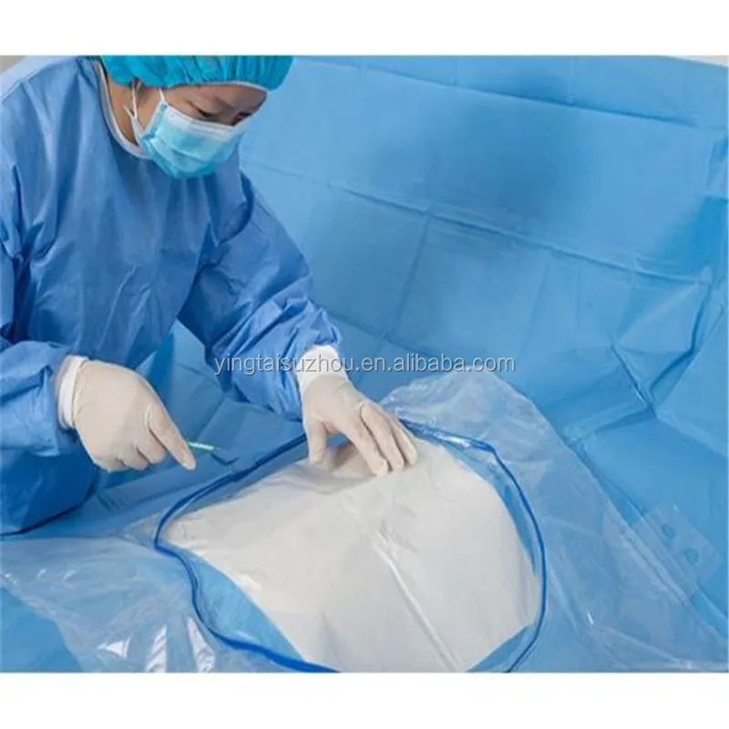 Surgical drapes pack for c section surgery cesarean drape sterile surgical drape pack hospital use medical products EO sterile O