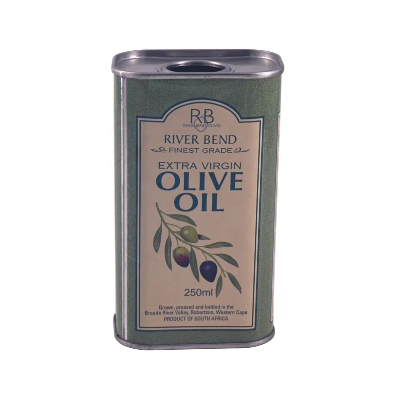 Индивидуальный оптовый Пользовательский логотип Новый дизайн принт разные цвета пищевое качество оливковое масло жестяная банка 250 мл