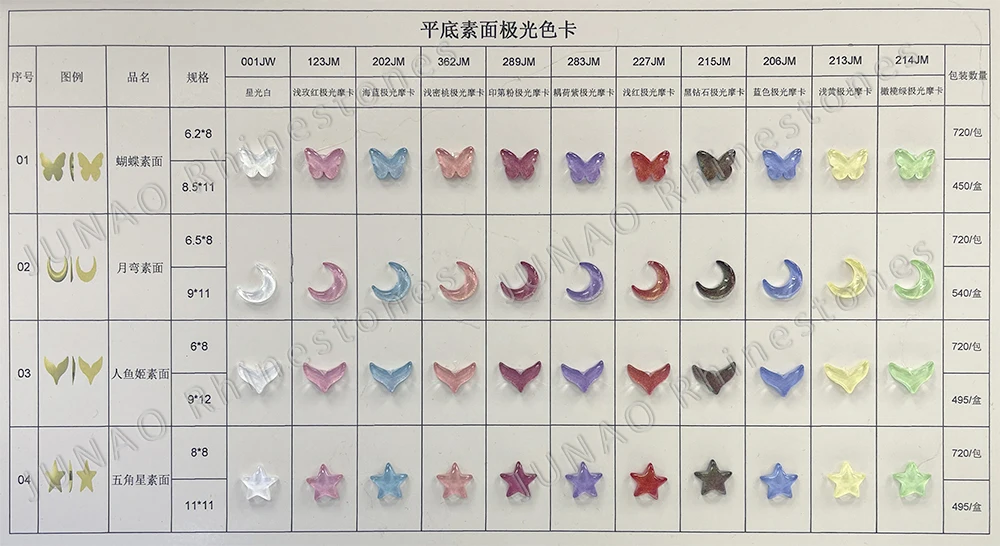 JUNAO Factory Direct Price 70 Color Glossy Surface Flatback Crystals Mocha Purple Drop Glass Rhinestone For DIY Dress Crafts