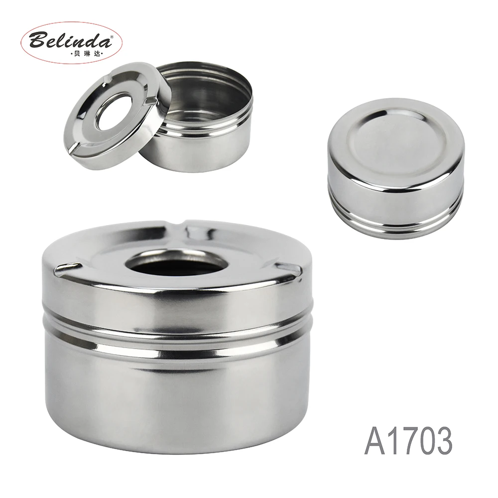 Stainless steel classical ashtray