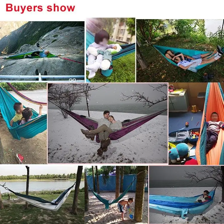 Lightweight Mosquito net Hammock Patio Swings Garden Swing Outdoor Parachute Nylon 260x140 Camping Beach Travel Hammock Swings