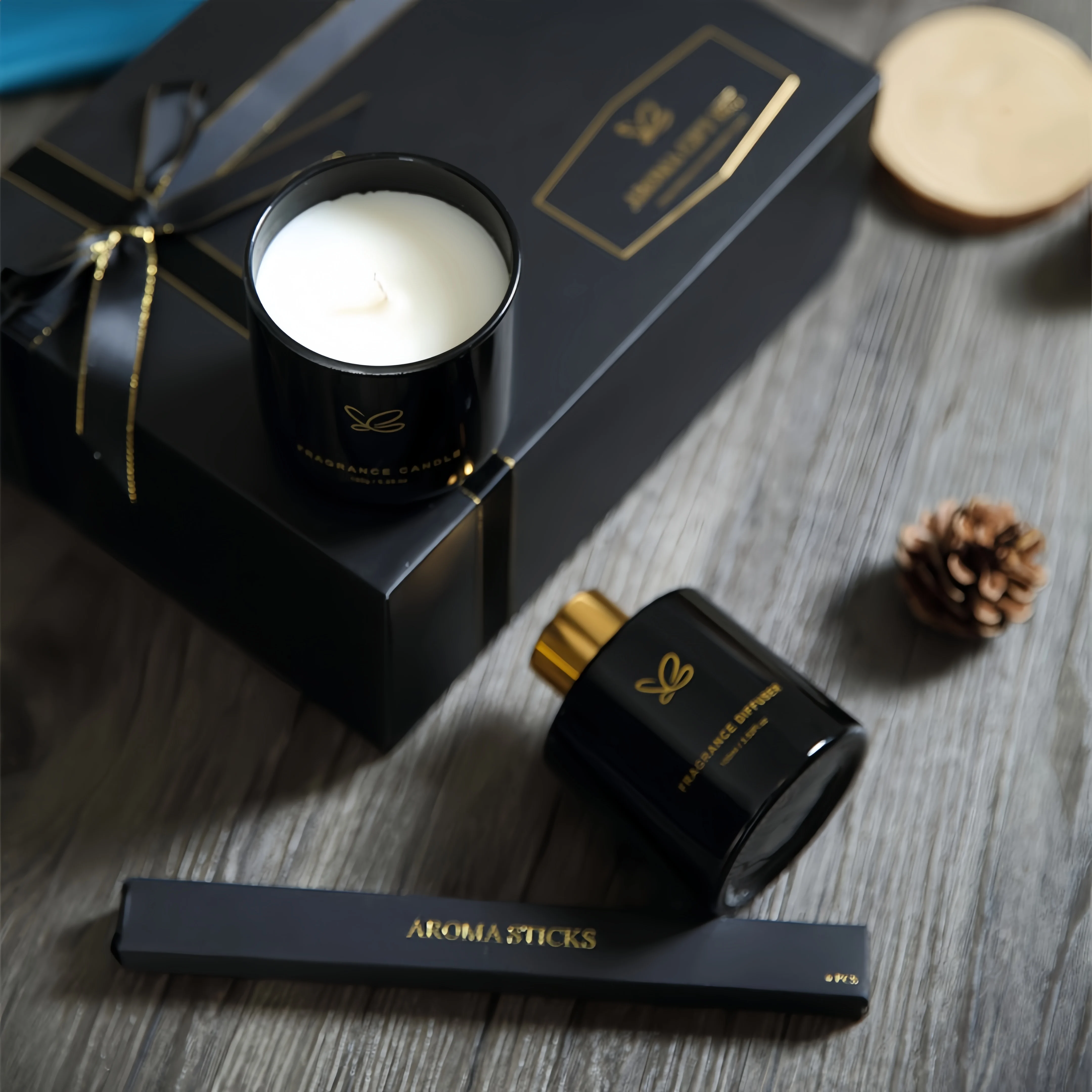 Wholesale scented candle and diffuser set luxury gift set