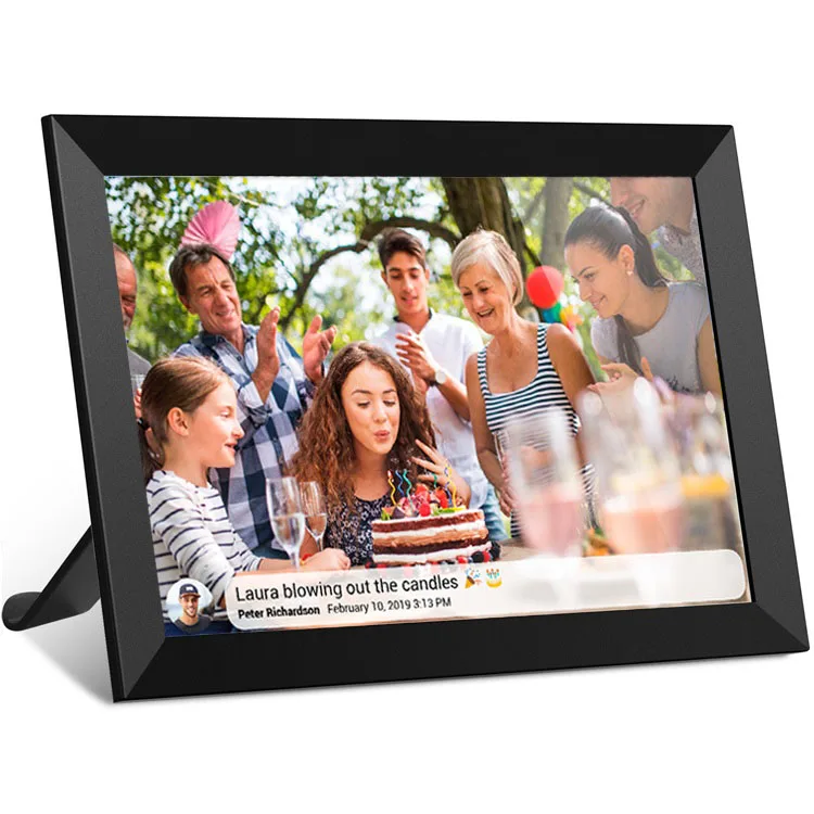 Новый дизайн 8-дюймовый сенсорный экран Android wifi цифровая l фоторамка MP4 видеоплеер с метеостанцией