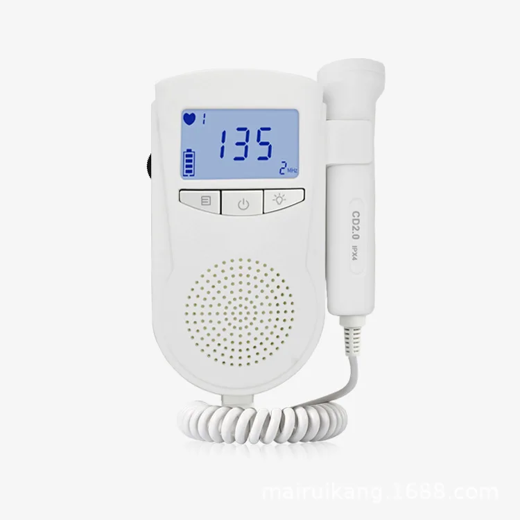 2.0 Detachable CE Baby Heartbeat Monitor Portable Ultrasound Heart Rate Dopler Pocket Fetal Doppler for Home