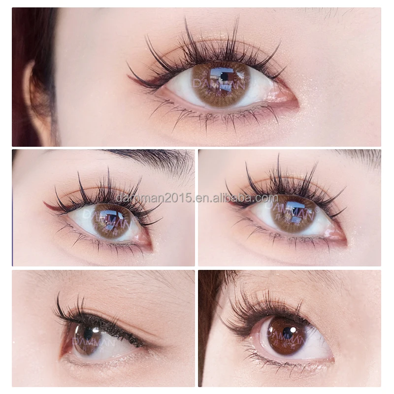 DAMMAN Self Adhesive DIY Eyelash Waterproof Sweatproof Natural Lashes With Tweezers Wholesale