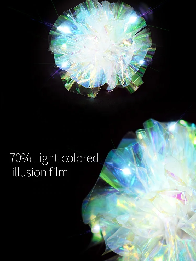 Leyou pet Colorful Environmental Health Kitten Playing Sound Crinkle Paper Balls, Ring Paper Cat Toy