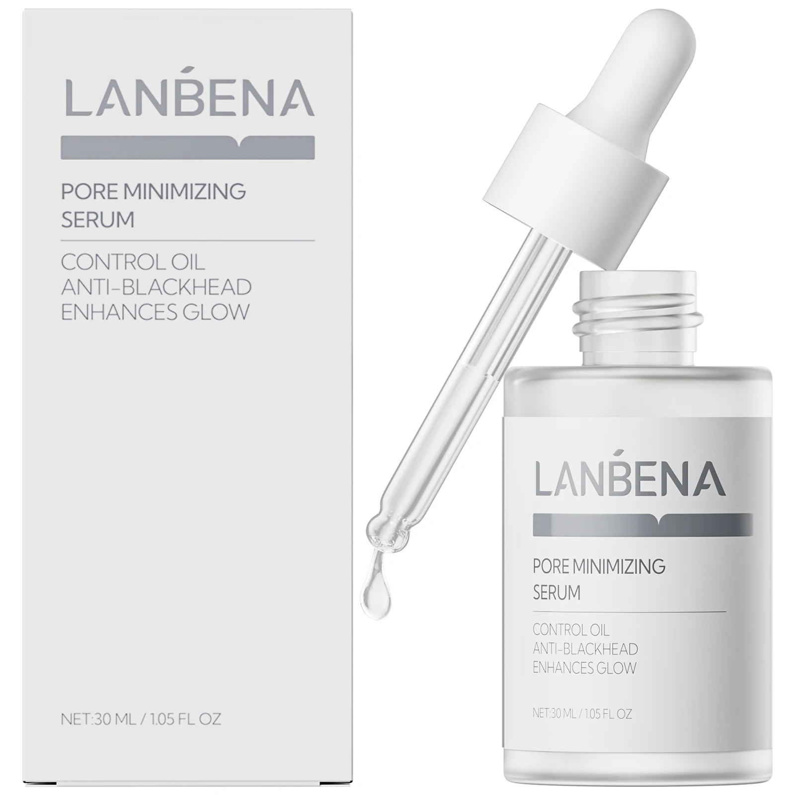 Lanbena New best facial pore reducing serum with 8% Multi-Acid Complex Suitable for sensitive skin