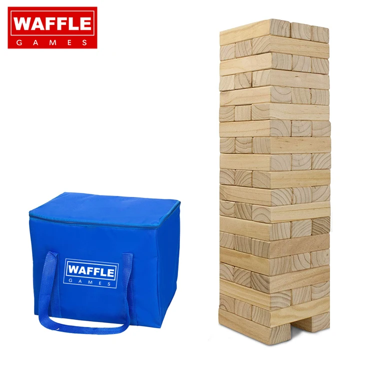 
Waffle Games Giant jengaes with Carrying Case Made From Premium NZ Pine Giant jengaes Games 