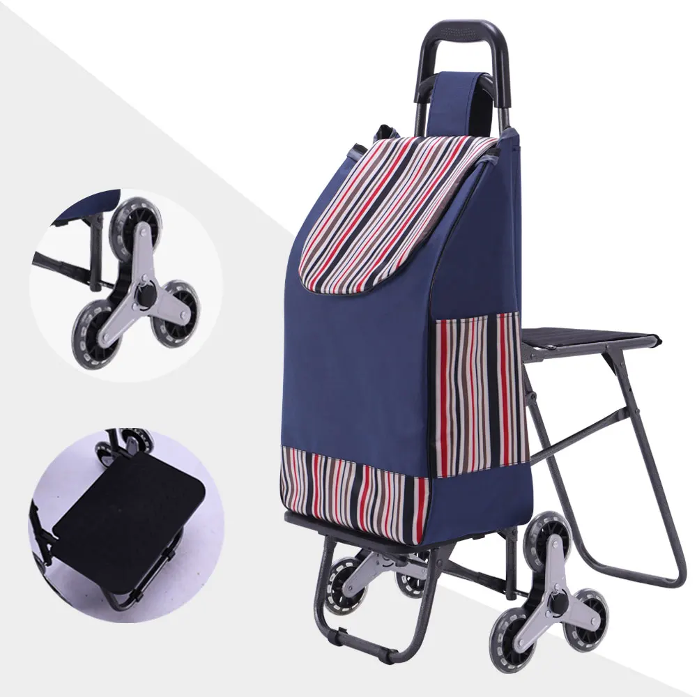High quality and durable Shopping Trolley Bag With Seat Shopping Trolley Bag Chair