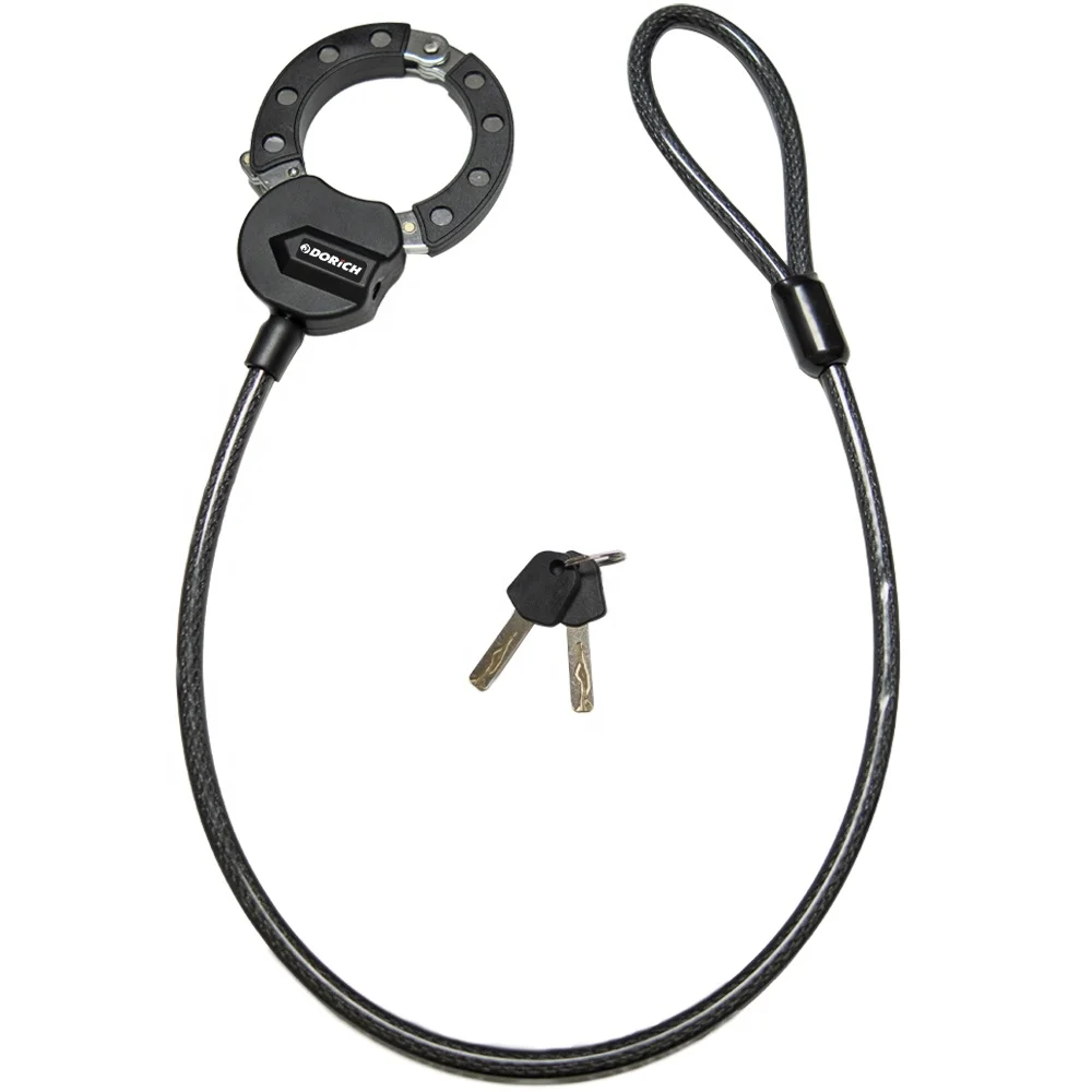 Security Anti Theft Motorcycle Single Handcuff Chain Lock with 12 x 100 Cable Heavy Duty electric scooter Handcuff Lock with Key