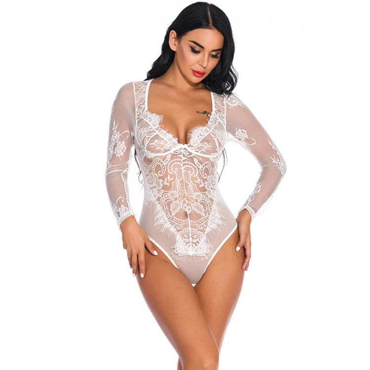 Wholesale Lingerie Mini Robe Lace And Meshbodysuits And En Dentelle Sexy Picture Of Girl Without Underwear Lingerie