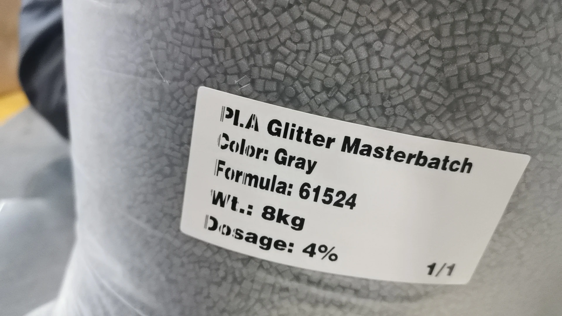 Rongfeng Masterbatch Factory PLA Glitter Masterbatch Custom Colors Green Blue Red Gold Silver Black Marble Flower Origin Packed