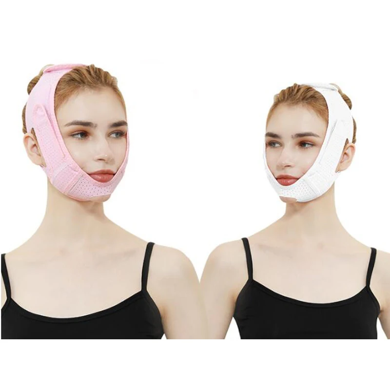 Breathable V Face Cheek Lift Up Band Face Thin Mask Reduce Double Chin V-Line Shaping Bandage Anti Wrinkle Face Bandage