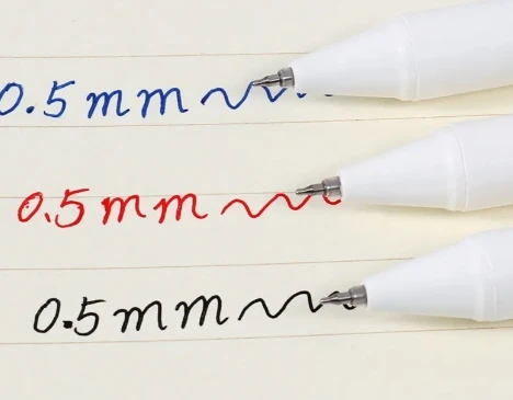 Best quality ST Tip Plastic Office Gel Ink Pen 0.5mm Gel Ink Pen Blue Black Red Color Gel Ink Pen